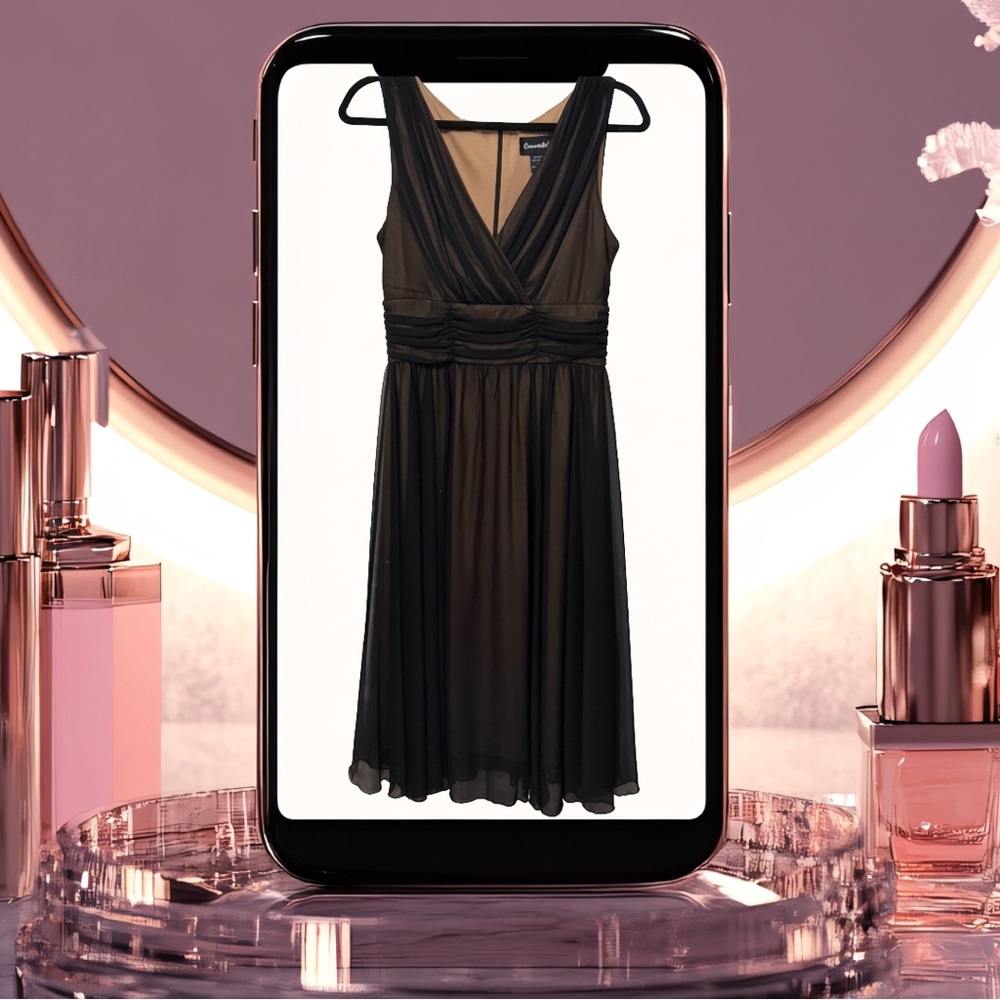 BOGO! Sheer Black Cocktail Dress